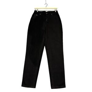 Vintage | Lee | Deadstock Black Straight Leg High Rise Relaxed Fit Jeans Size 10